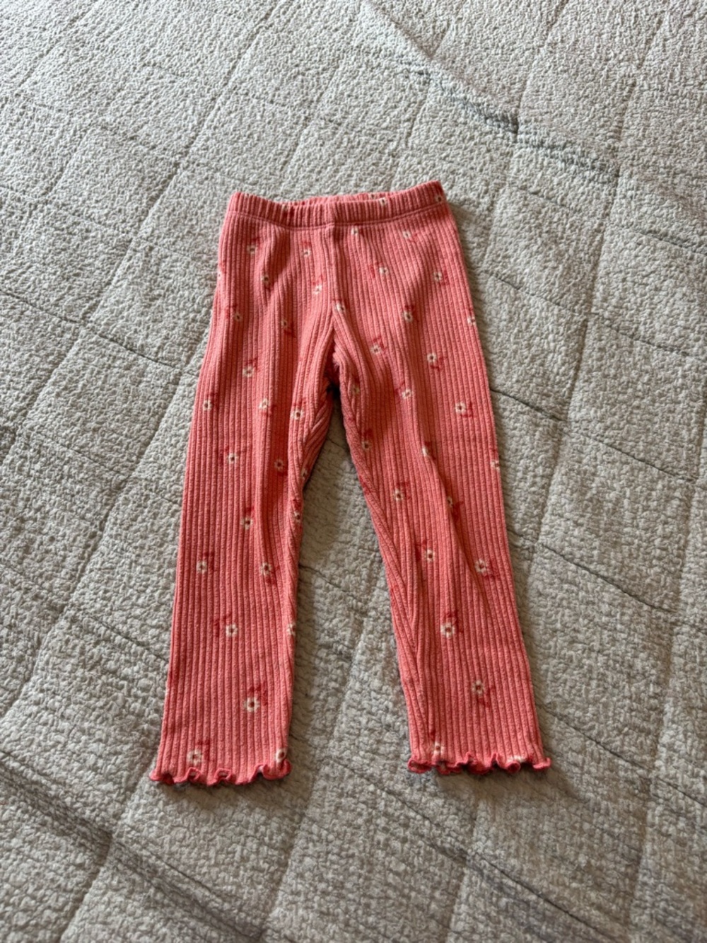 cat & jack ribbed floral leggings for toddler